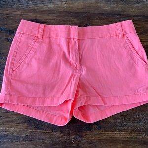 J. Crew Hot Pink Chino Shorts